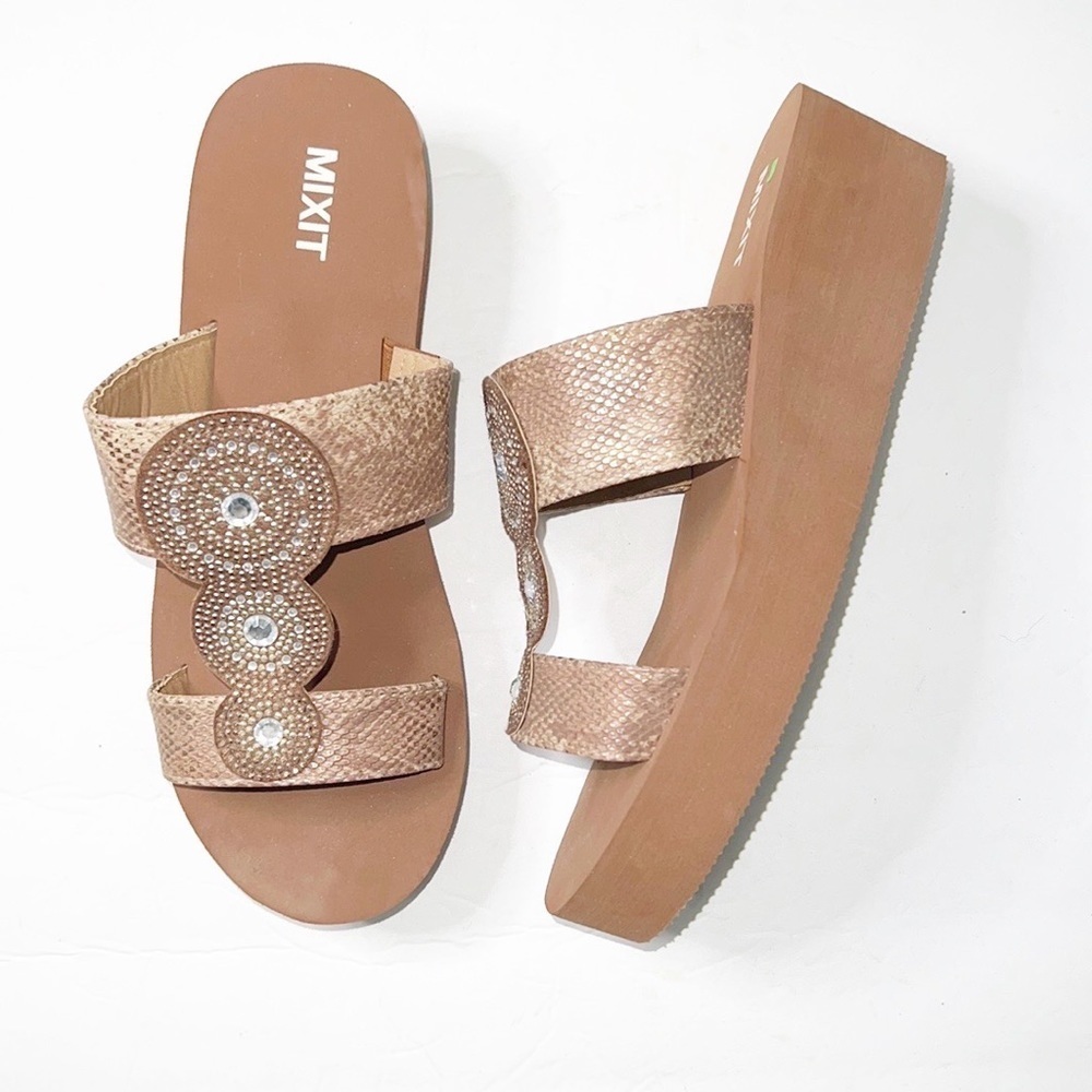 Mix It Python Strap Strappy Women's Wedge - image 1